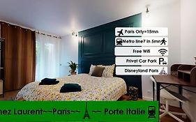 8 Personnes - 4 Rooms - 2 Salle De Bain - Metro 7 & 14 - Porte Italie - Private Car Park- Wifi